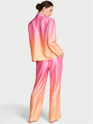 Signature Saten Uzun Pijama Takımı