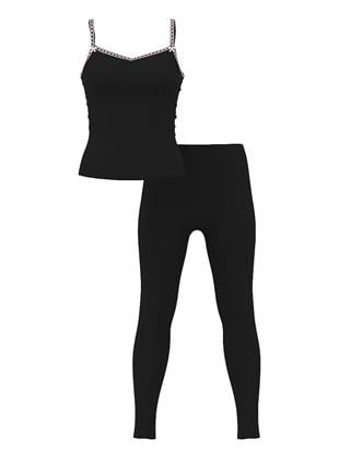 Şık Pamuklu Fitilli Askılı Atlet