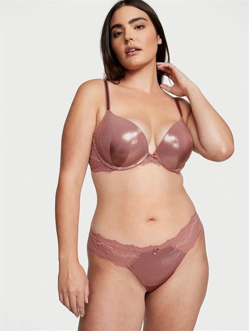 Smooth Dantelli Işıltılı Tanga