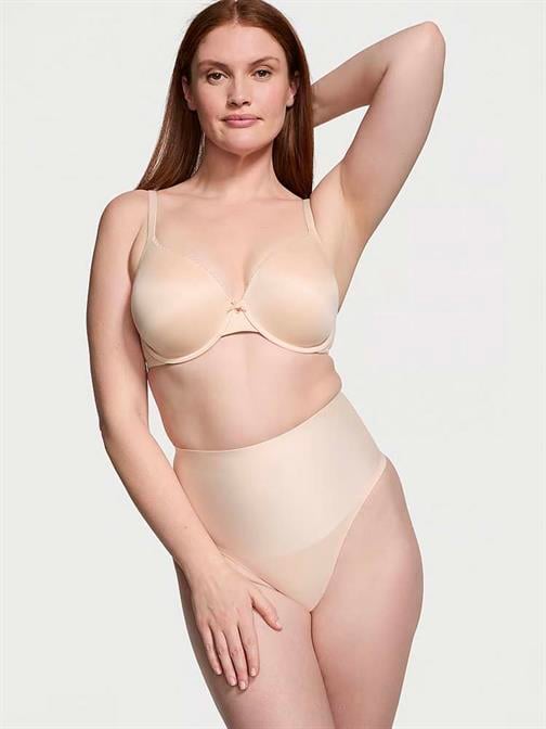 Pürüzsüz Işıltılı Yüksek Bel Tanga