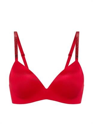 So Obsessed Işıltılı Askılı Balensiz Push-Up Sütyen