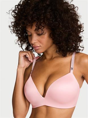 So Obsessed Işıltılı Askılı Balensiz Push-Up Sütyen