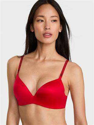 So Obsessed Işıltılı Askılı Balensiz Push-Up Sütyen
