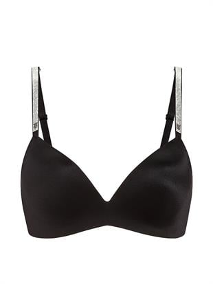 So Obsessed Işıltılı Askılı Balensiz Push-Up Sütyen