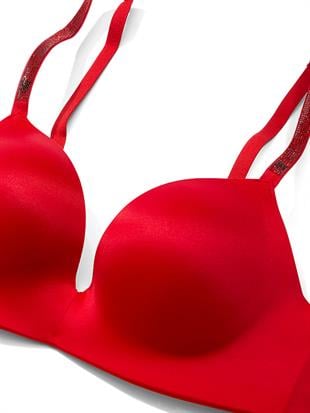 So Obsessed Işıltılı Askılı Balensiz Push-Up Sütyen
