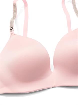 So Obsessed Işıltılı Askılı Balensiz Push-Up Sütyen