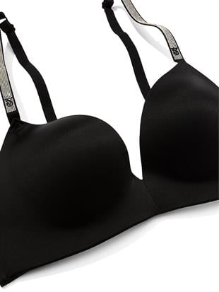 So Obsessed Işıltılı Askılı Balensiz Push-Up Sütyen