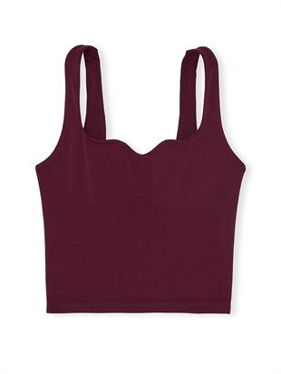 Soft Seamless Kalp Yaka Üst