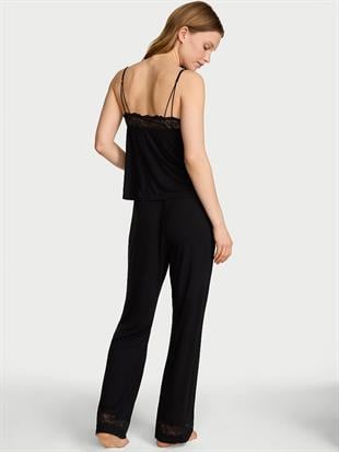 SoSoft™ Modal Dantelli Askılı Bluz ve Pijama Altı