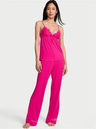 SoSoft™ Modal Dantelli Askılı Bluz ve Pijama Altı