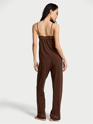 SoSoft™ Modal Dantelli Askılı Bluz ve Pijama Altı