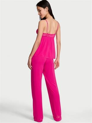 SoSoft™ Modal Dantelli Askılı Bluz ve Pijama Altı