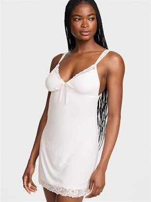 SoSoft™ Modal Dantelli Bridal Mini Gecelik