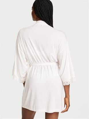 SoSoft™ Modal Dantelli Bridal Mini Sabahlık