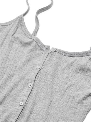 SoSoft™ Modal Geniş Fitilli Düğmeli Önü Açık Askılı Bluz ve Pantolon Takımı