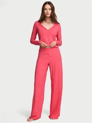 SoSoft™ Ultra İnce Henley Üst ve Alt Takım