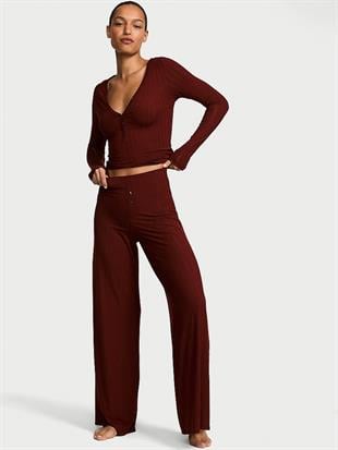 SoSoft™ Ultra İnce Henley Üst ve Alt Takım