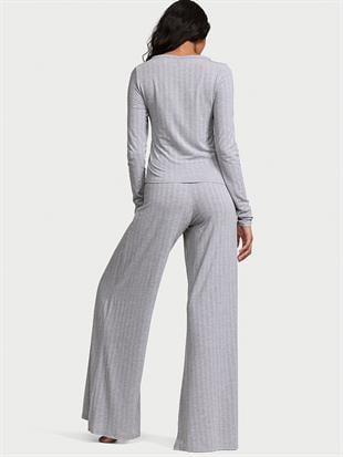 SoSoft™ Ultra İnce Henley Üst ve Alt Takım