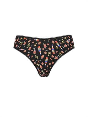 Strappy-Back Charm High-Leg Thong Panty