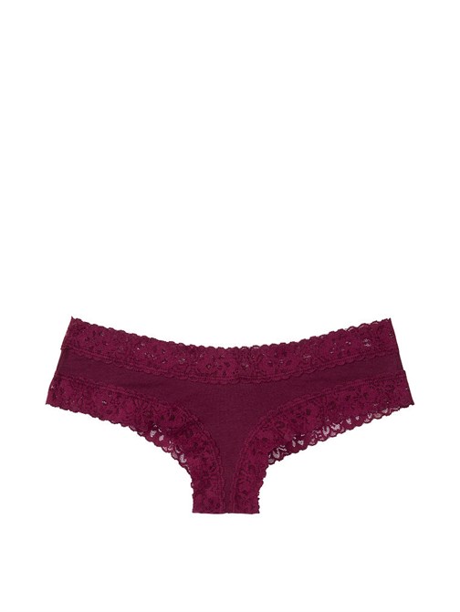Victorias Secret Esnek Pamuklu Bel Kısmı Dantelli Cheeky Külot