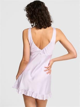 Summer Fling Saten Fırfırlı Elbise