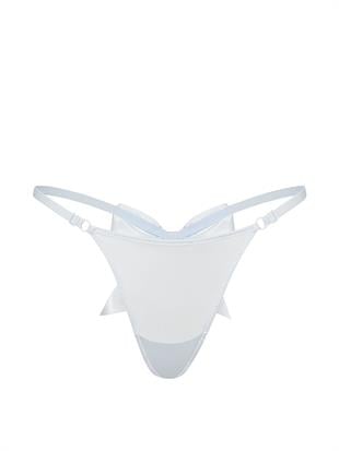 Tease Bridal Işıltılı Fiyonklu V-String Külot