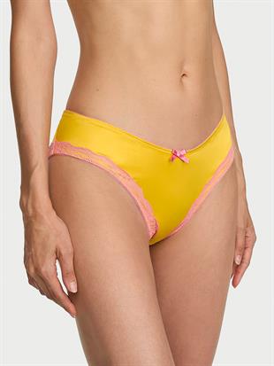 Tease Dantel Detaylı Saten Cheeky Külot