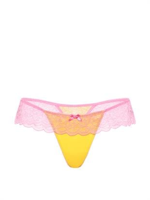 Tease Dantel Etekli Saten Tanga