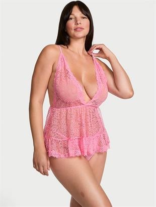 Tease Dantelli Dekolteli Babydoll Takımı