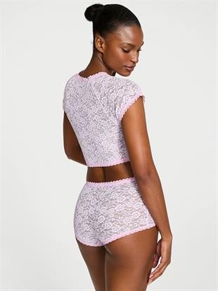 Tease Dantelli Tişört ve Şort Takımı