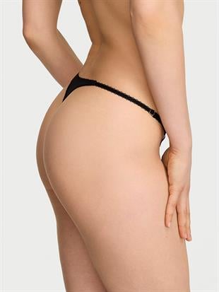 Tease İşlemeli Ayarlanabilir Tanga