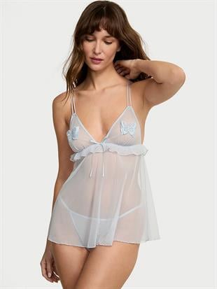 Tease Kelebekli Şifon Babydoll Takımı