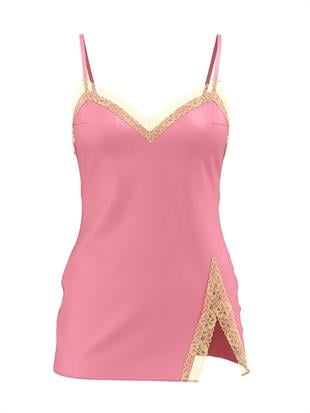Tease Saten Dantelli Mini Gecelik