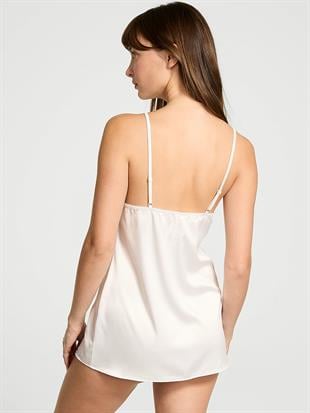 Tease Saten Dantelli Mini Gecelik