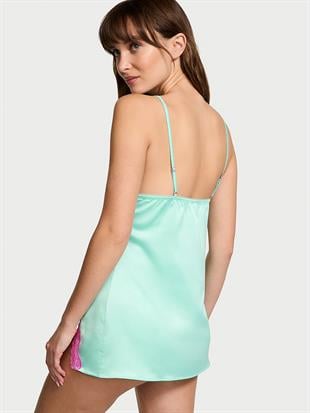 Tease Saten Dantelli Mini Gecelik