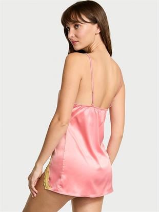 Tease Saten Dantelli Mini Gecelik