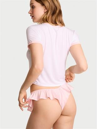 Tease Tişört ve Fırfırlı Şort Takımı