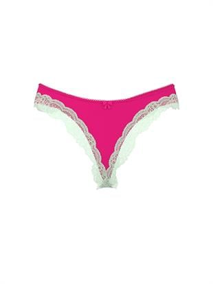 Tease Transparan Işıltılı Derin Bacak Kesim Tanga