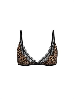 Tease Transparan Işıltılı Üçgen Bralet