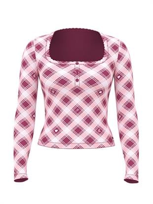 Termal Henley Pijama Üstü