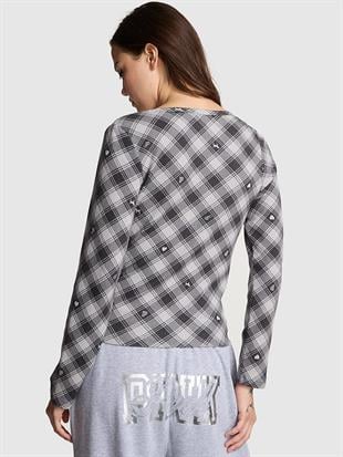 Termal Henley Pijama Üstü