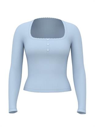 Termal Henley Pijama Üstü