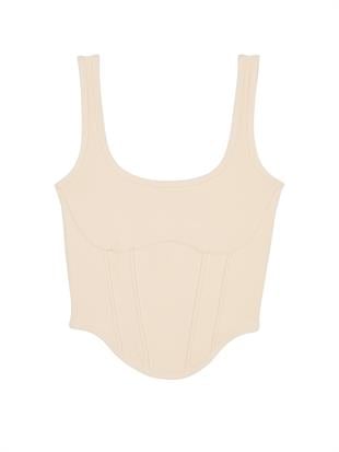 The Cinched Piqué Büstiyer