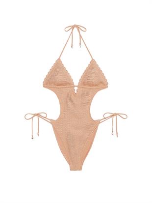Tığ İşi Monokini Mayo