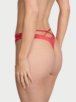 Tül Detaylı Arkası Askılı Tanga