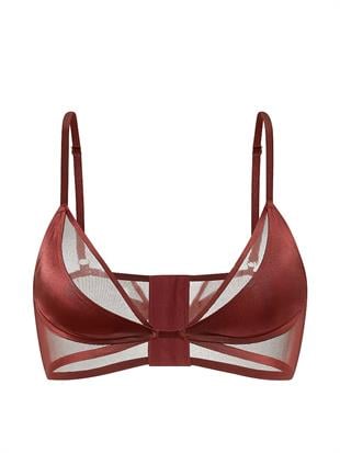 Tül Detaylı Desteksiz Modern Bralet