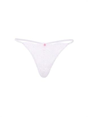 Twinkle Askılı Dantelli V-String Külot