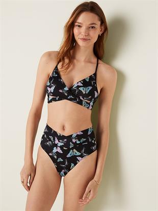V Çapraz Geçişli Yüksek Bel Bikini Altı