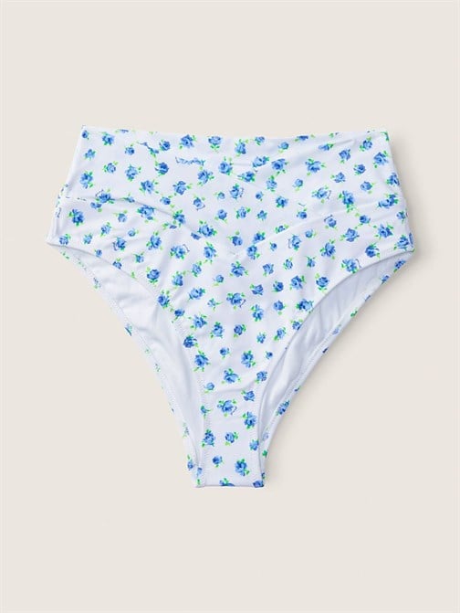 V Çapraz Geçişli Yüksek Bel Cheeky Bikini Altı