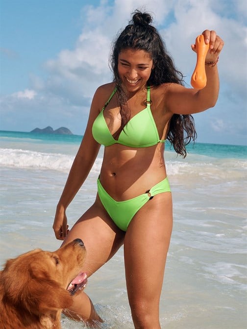V Model Halkalı Mini Bikini Altı
